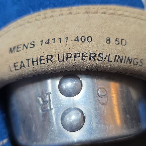 Florsheim Vintage Electric Blue Suede driving Elegant Loafers Mens 8.5 In Guc - Picture 5 of 16